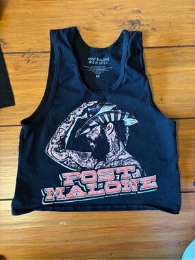 Official Post Malone Crop Top - Black, Medium